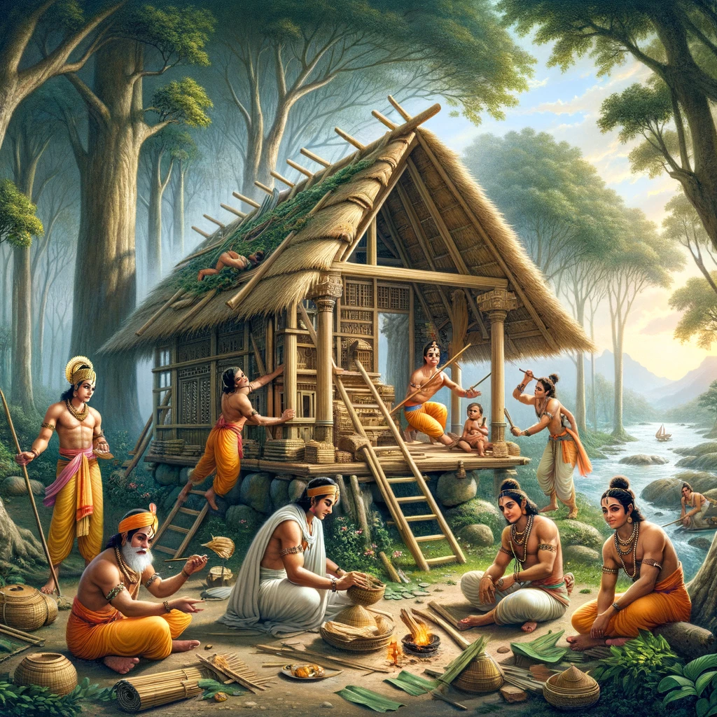 Constructing a Cottage at Pañcavati